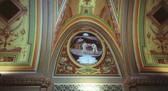 They are soooo....proud of geting to the moon. Good old neil.