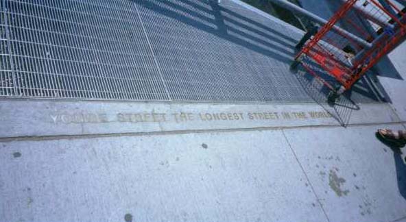 Youngs St ,<br></h1>the longest street in the world