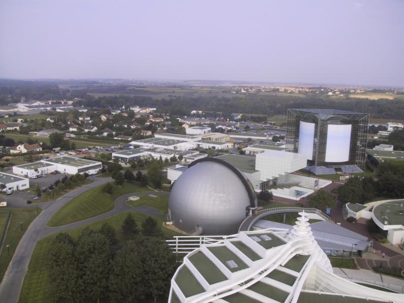 looking down on futroscope